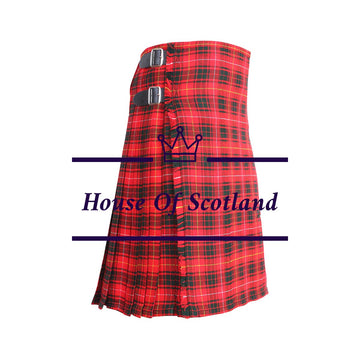 house-of-scotland-bruce-modern-tartan-scottish-8-yard-Kilt-light-weight-side