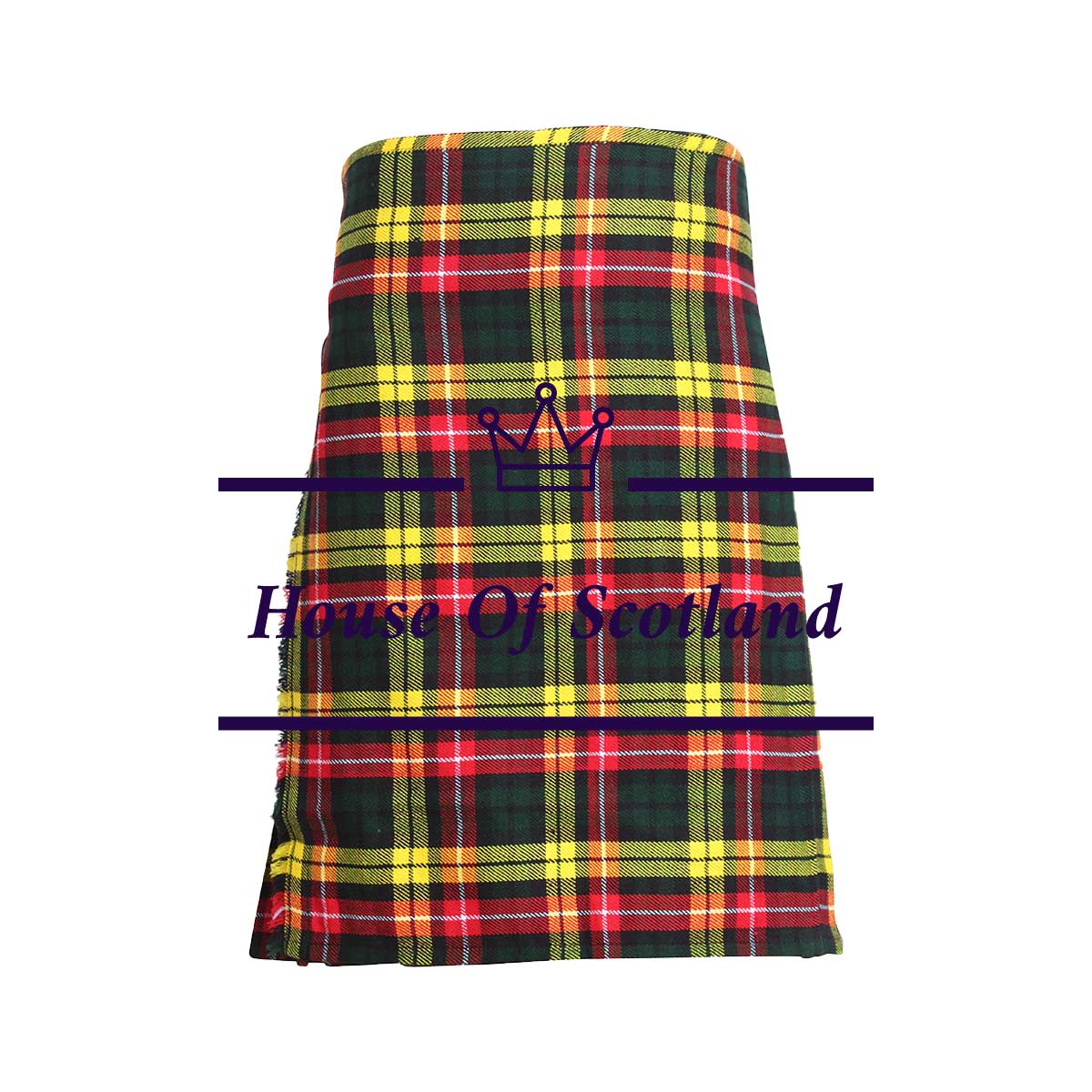 house-of-scotland-buchanan-modern-tartan-scottish-8-yard-Kilt-light-weight-front