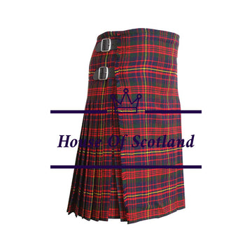 house-of-scotland-cameron-of-erracht-modern-tartan-scottish-8-yard-Kilt-light-weight-side