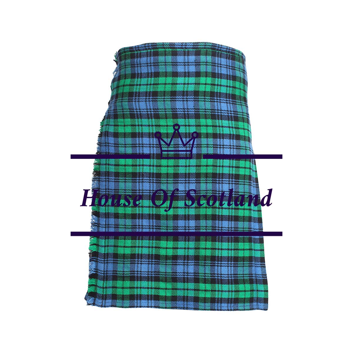 house-of-scotland-campbell-old-ancient-tartan-scottish-8-yard-Kilt-light-weight-front