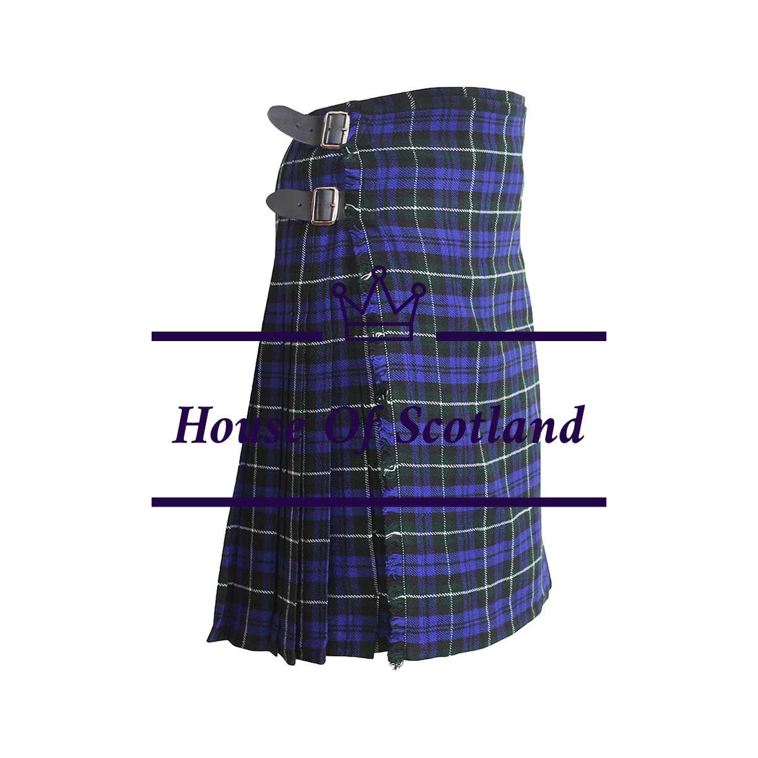house-of-scotland-clan-campbell-tartan-scottish-8-yard-Kilt-light-weight-front