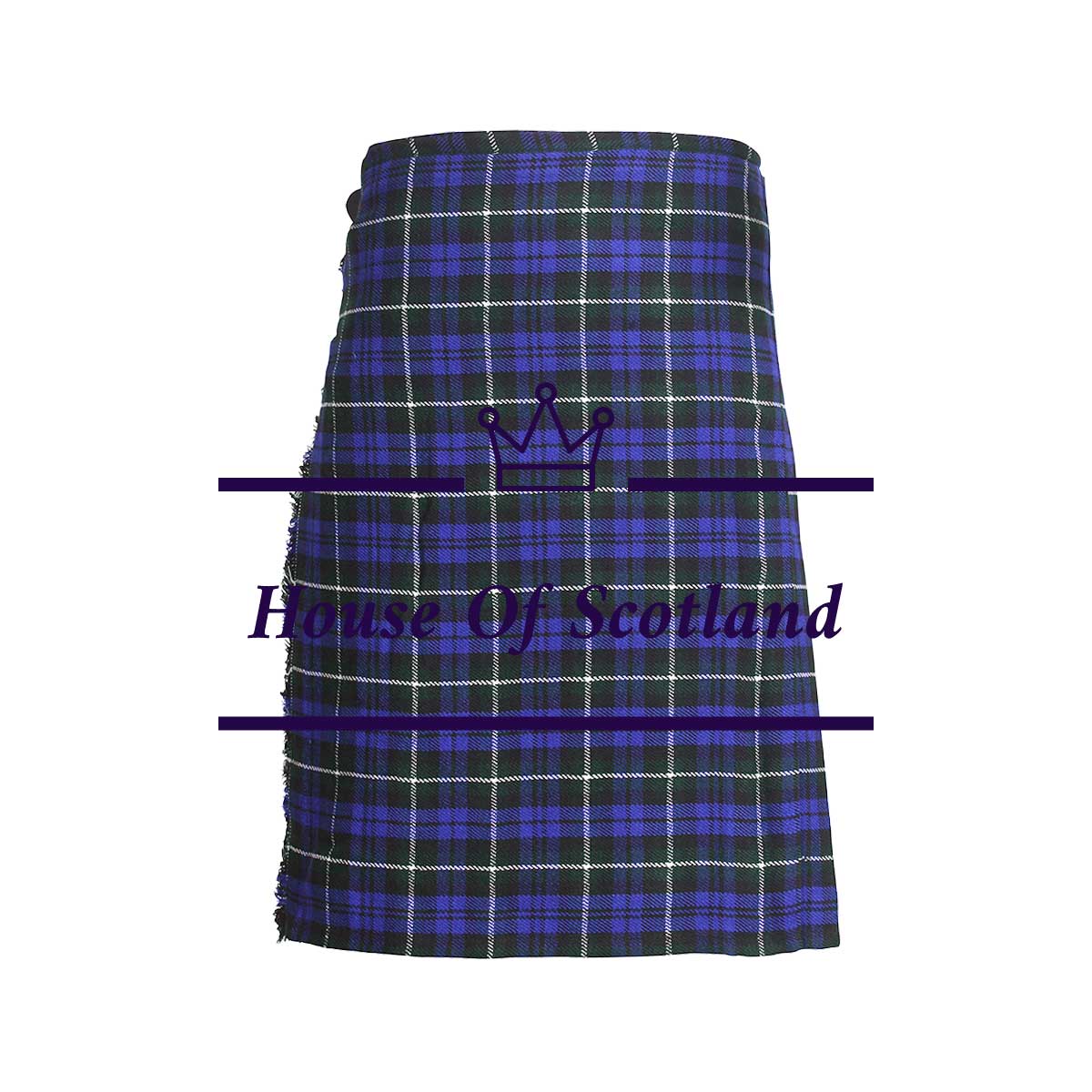 house-of-scotland-clan-campbell-tartan-scottish-8-yard-Kilt-light-weight-side