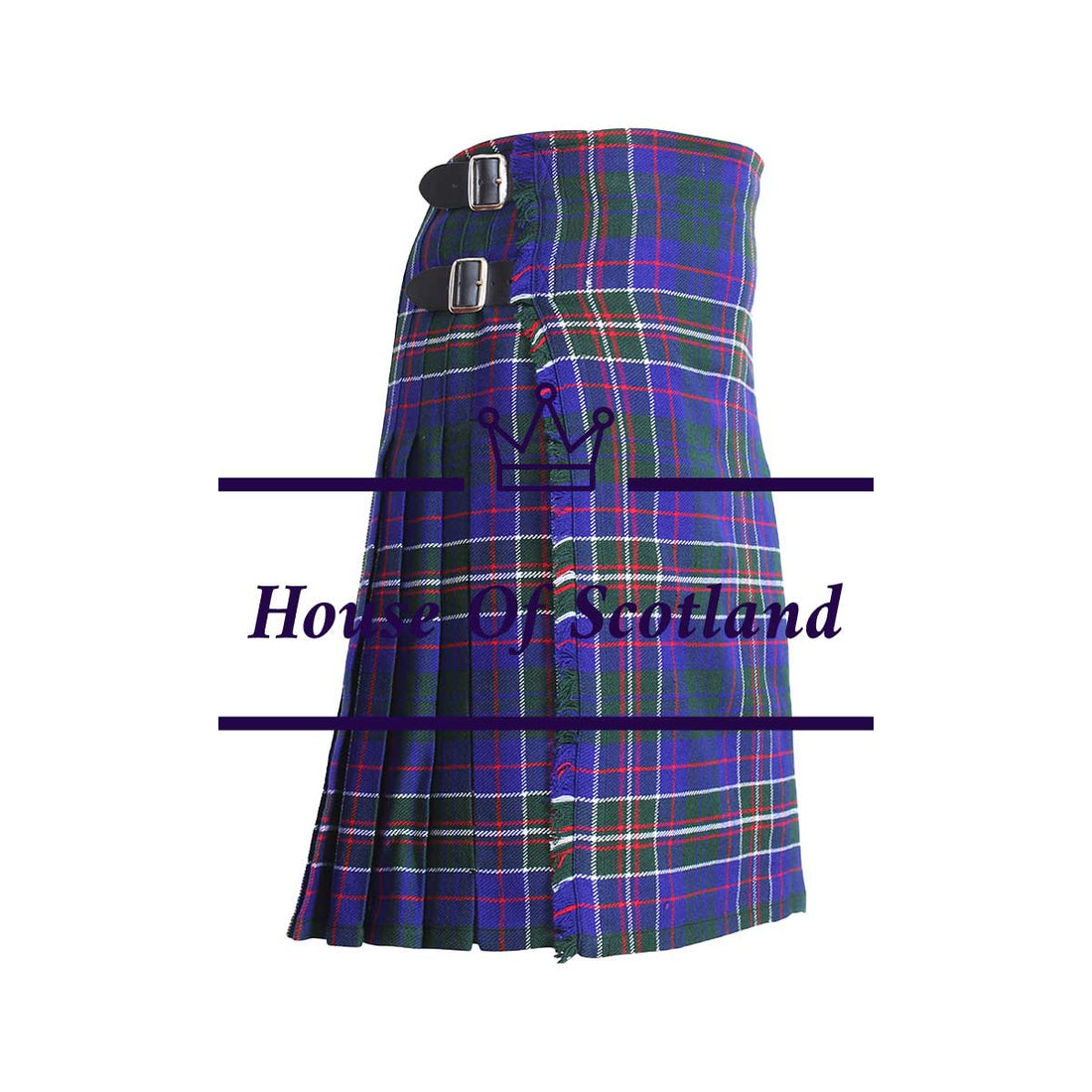 house-of-scotland-clan-hunters-tartan-scottish-8-yard-Kilt-light-weight-side