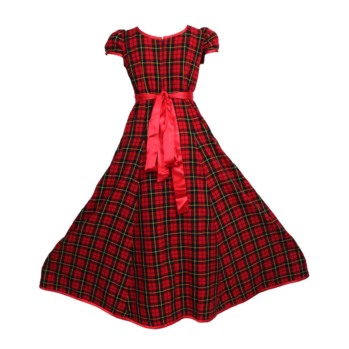 house-of-scotland-acrylic-wool-simple-tartan-evening-gown-ted-wallace-tartan-back-pose