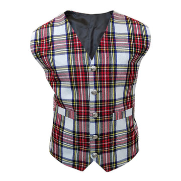 Tartan Waistcoat Vest 13oz