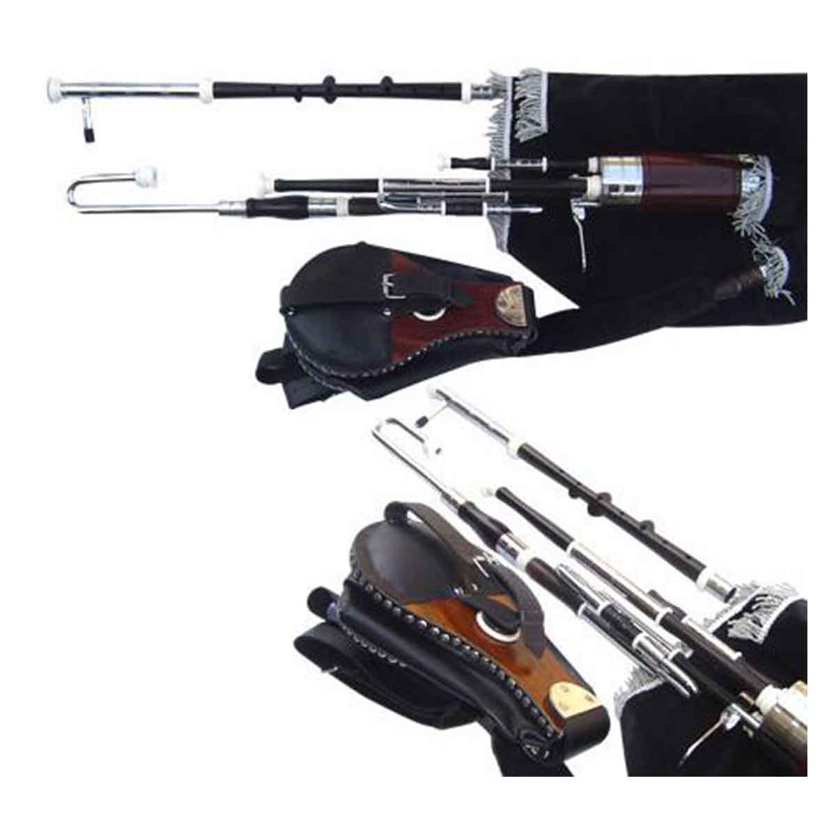 Blackwood Uilleann bagpipes Half Set - House Of Scotland