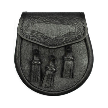 house-of-scotland-black-or-brown-grained-leather-celtic-design-sporran-with-3-knotted-tassels