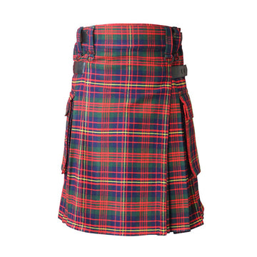 house-of-scotland-cameron-of-erracht-modern-tartan-contemporary-kilt-leather-straps-front