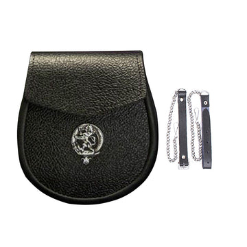 house-of-scotland-clan-crest-sporran-black-grain-leather-with-chain-belt