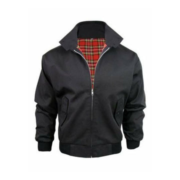 house-of-scotland-classic-vintage-retro-harrington-bomber-jacket-black