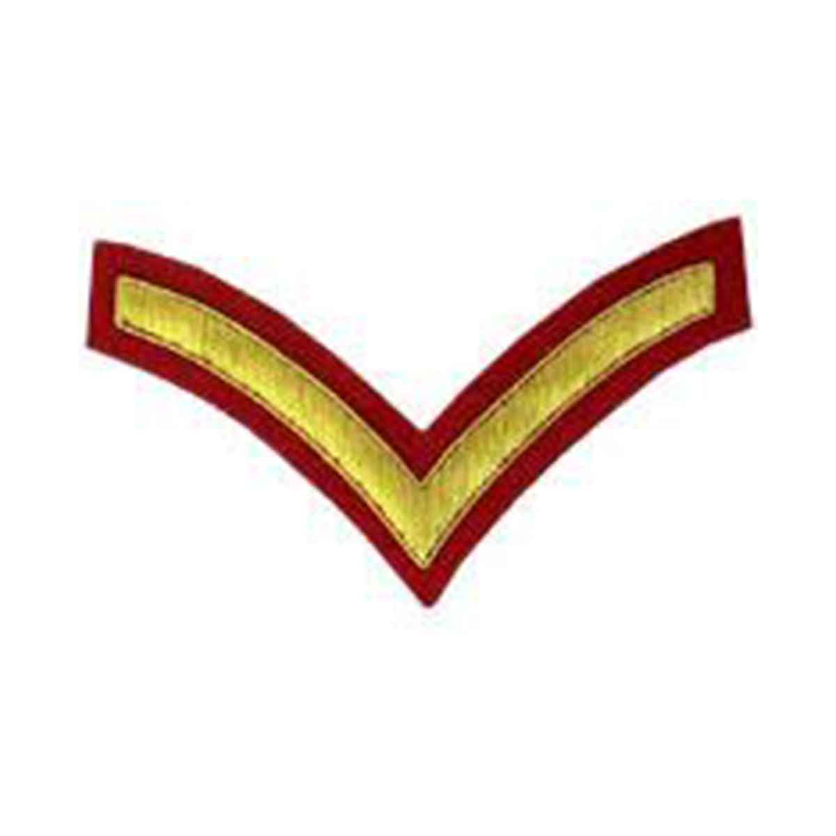 Hand Embroidered Stripe Chevrons Gold or Silver Bullion - House Of Scotland