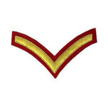 Hand Embroidered Stripe Chevrons Gold or Silver Bullion - House Of Scotland