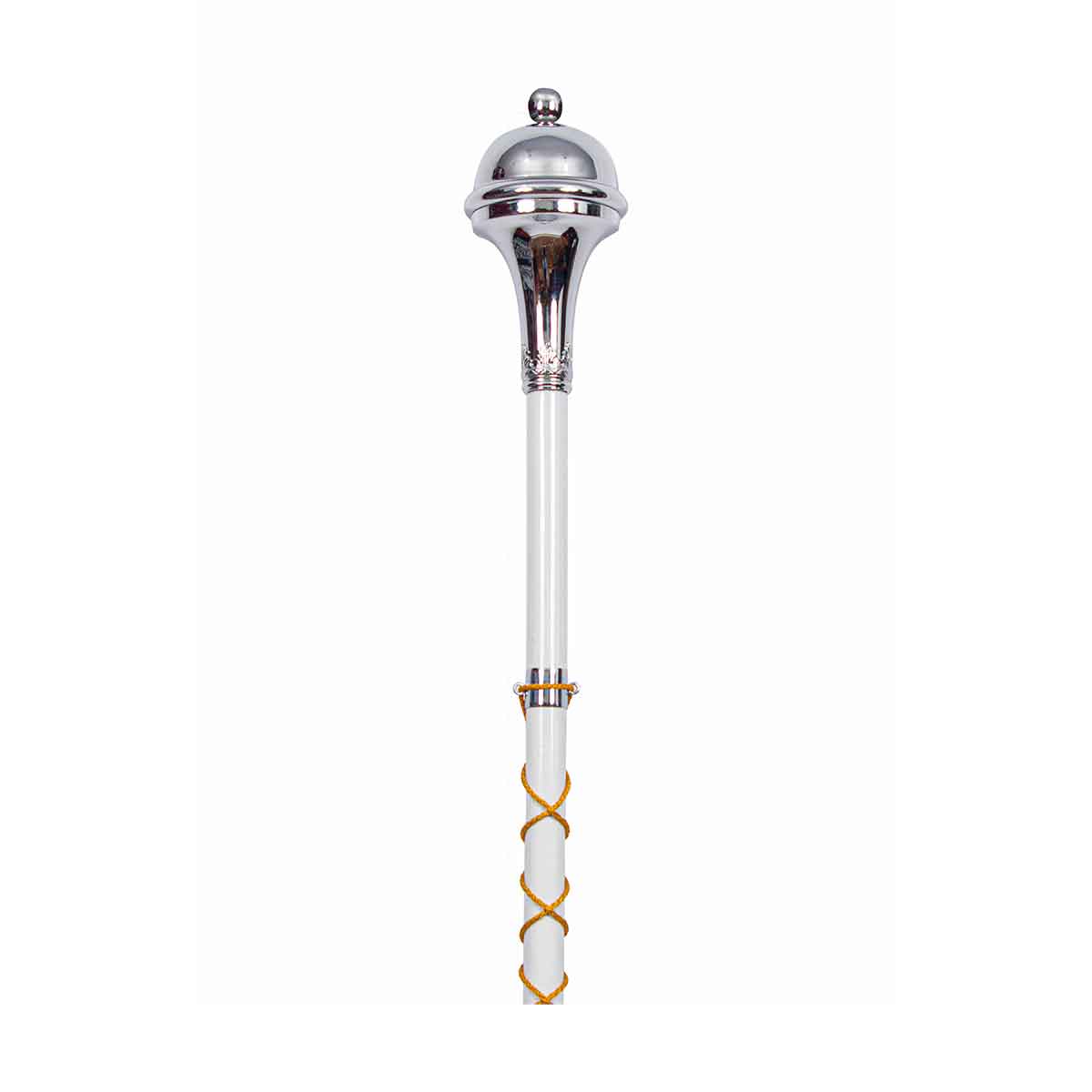 Drum Major Mace or Stave Chrome Plain Head Ball Top - House Of Scotland