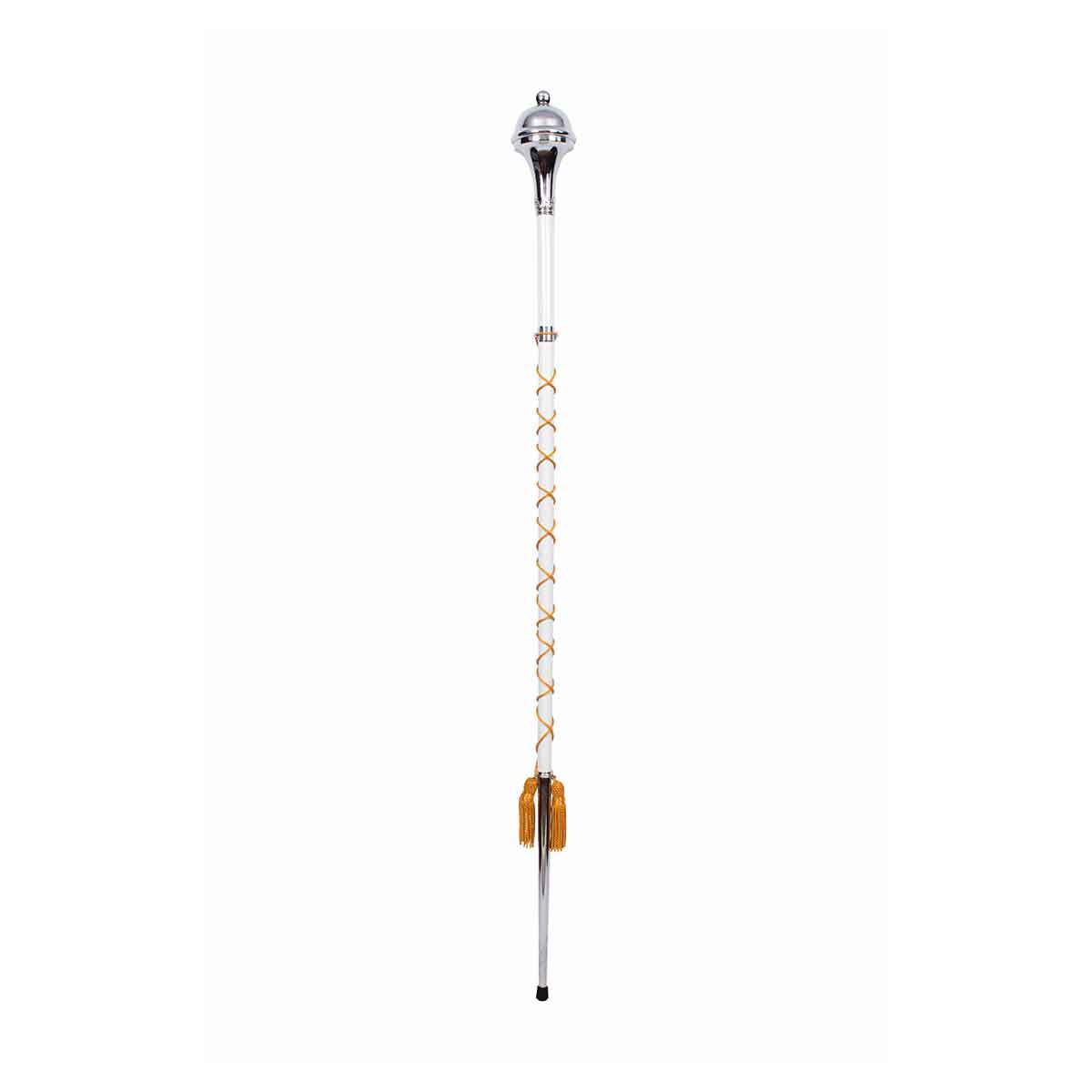 Drum Major Mace or Stave Chrome Plain Head Ball Top - House Of Scotland