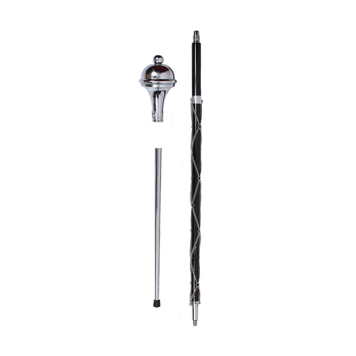 Drum Major Mace or Stave Chrome Plain Head Ball Top - House Of Scotland