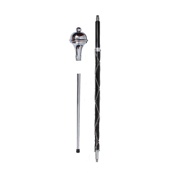 Drum Major Mace or Stave Chrome Plain Head Ball Top - House Of Scotland