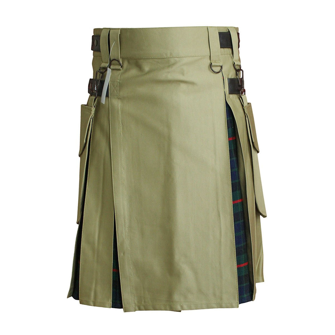 house-of-scotland-heavy-cotton-hybrid-kilt-khaki-color-with-gunn-tartan