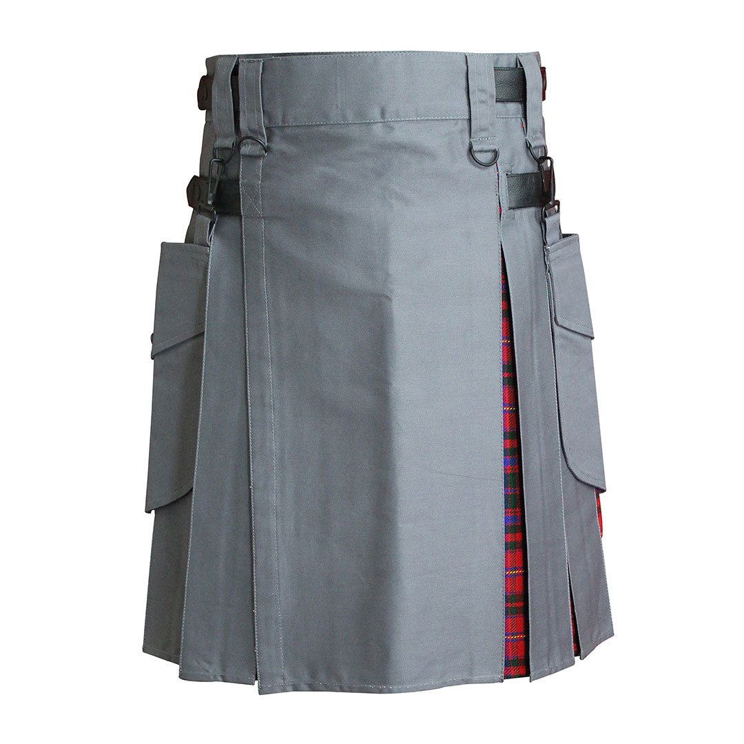 house-of-scotland-heavy-cotton-hybrid-kilt-grey-color-with-macdougall-tartan-front