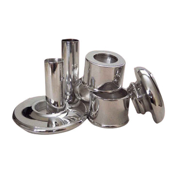 Highland Bagpipe Fittings Plain Gold Chrome - House Of Scotland