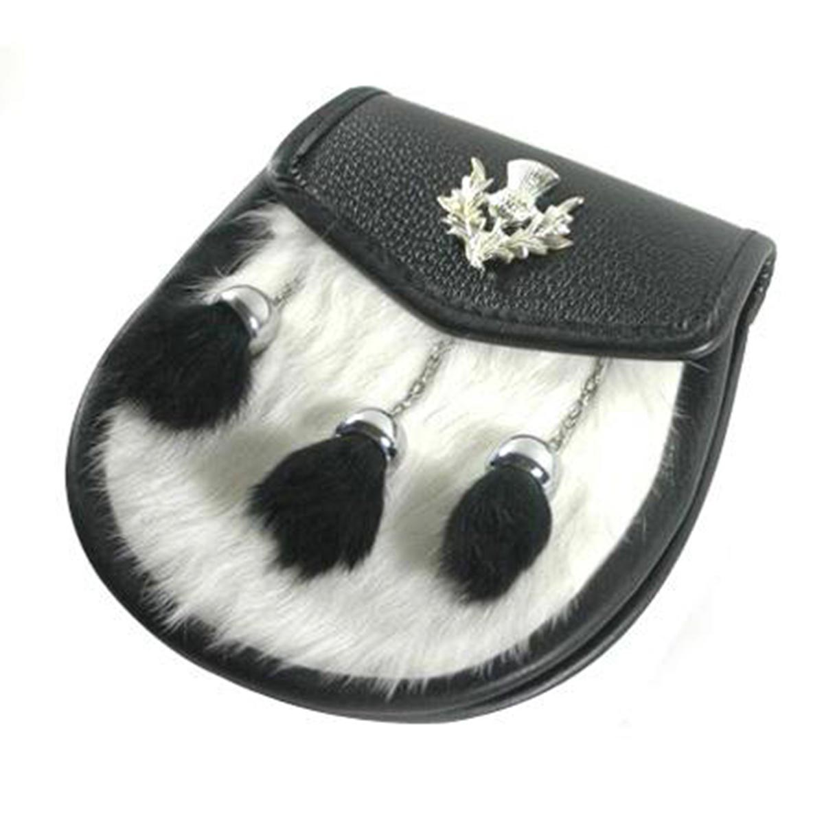 house-of-scotland-semi-dress-white-rabbit-fur-sporran-3-black-tassels-with-chain-belt