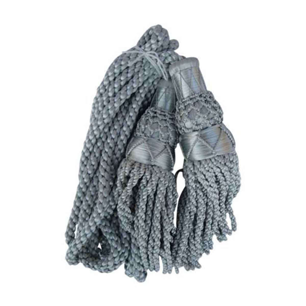 Bagpipe Cords Silver Silk - House Of Scotland